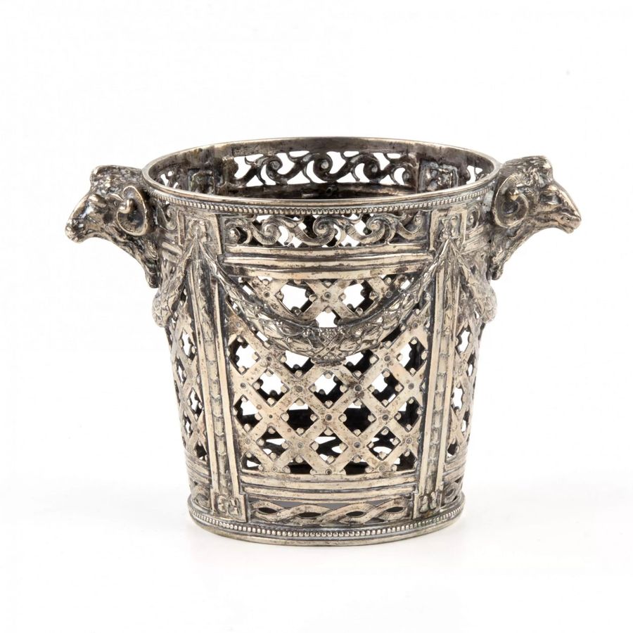 Antique Silver flower pot. Schwarz & Steiner. Vienna, 1902-1918