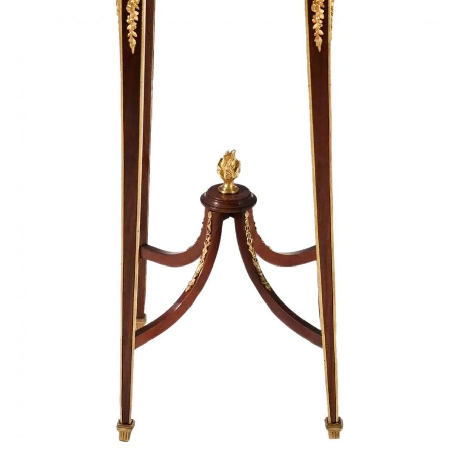 Antique French console in mahogany and gilded bronze. IN THE STYLE OF FRANCOIS LINKE.