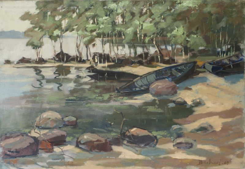 Antique Boats in the river