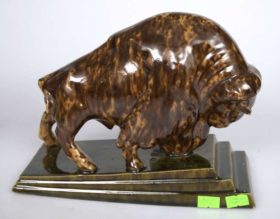 Antique Ceramic figure Bull
