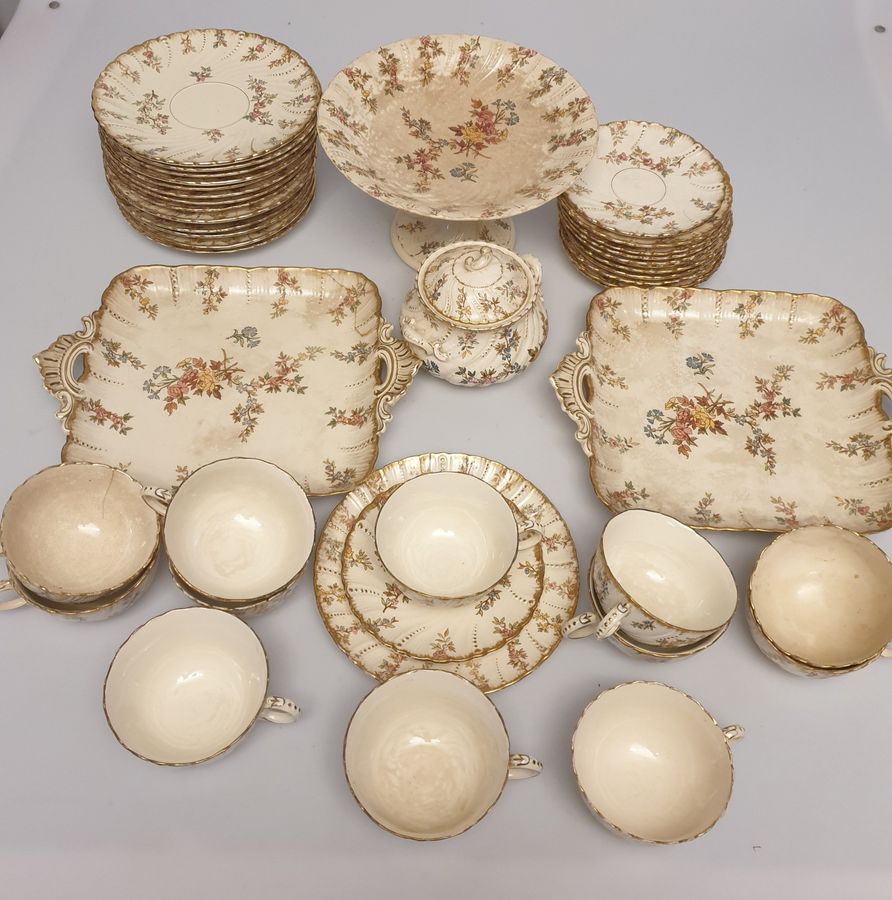 Antique French porcelain set