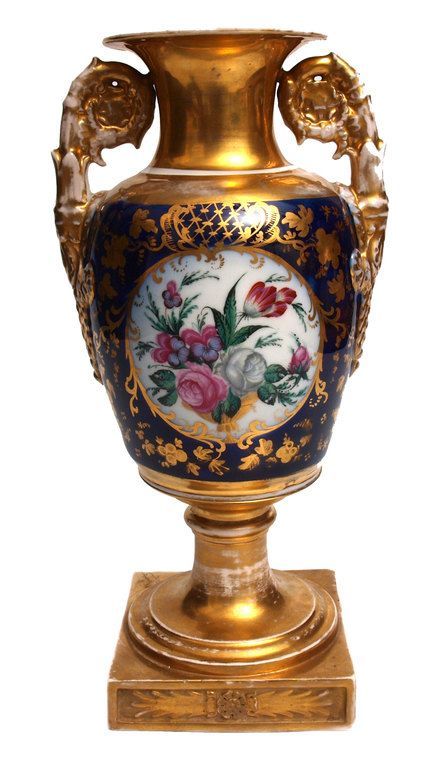 Antique Empire style porcelain vase