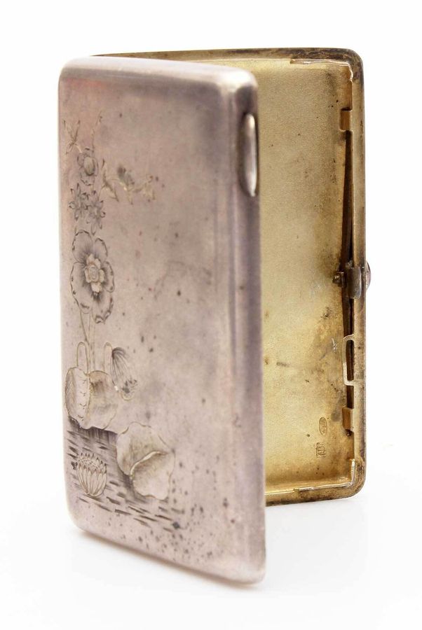 Antique Silver cigarette case