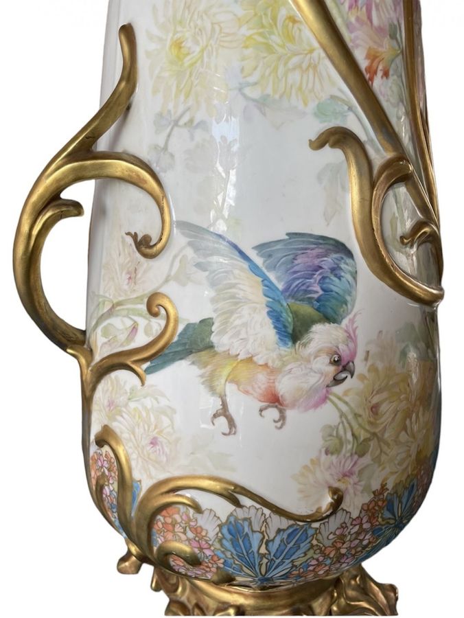 Antique Y?ld?z Imperial Porcelain Factory, Porcelain Vase by Monsieur Narcice  Late 19th-Century Turkey .