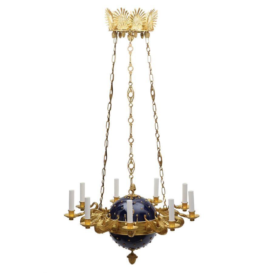 Impressive chandelier in Empire style. Russia. 19th century.