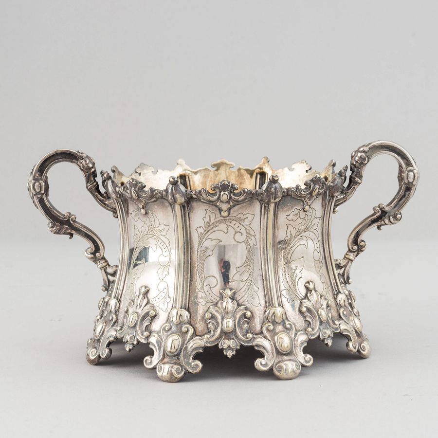 Antique Coffee service. CG Hallberg, late 19th century.