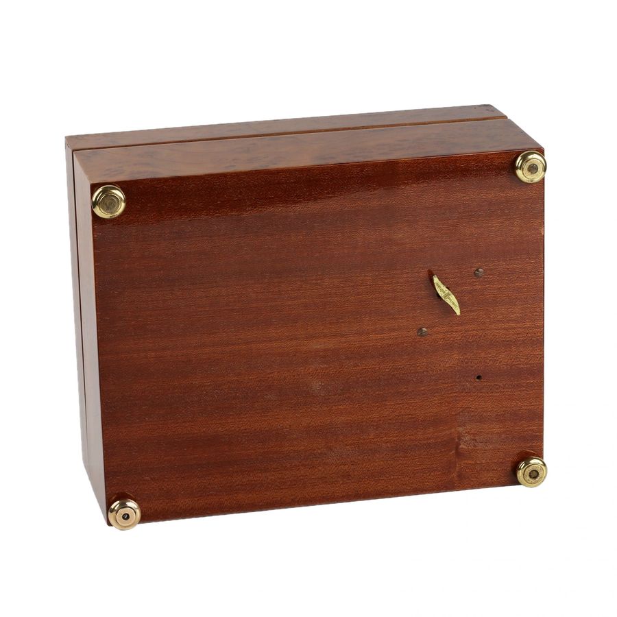 Antique Humidor with musical mechanism by Reuge Music.