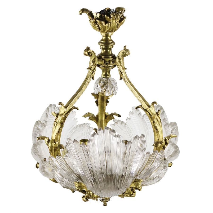 Antique Chandelier in gilded bronze by LEROLLE Frères, Napoleon III period. France