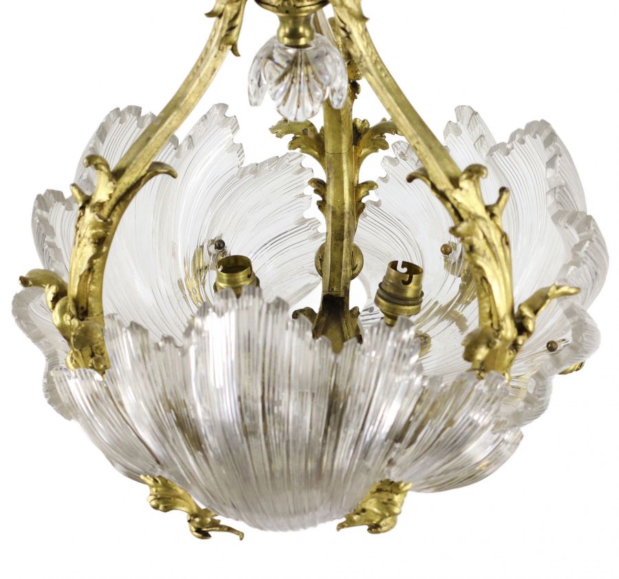 Antique Chandelier in gilded bronze by LEROLLE Frères, Napoleon III period. France