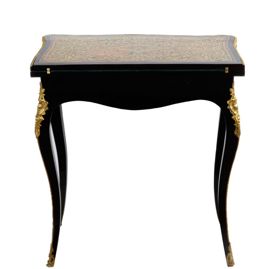 Antique Card table in Boulle style.