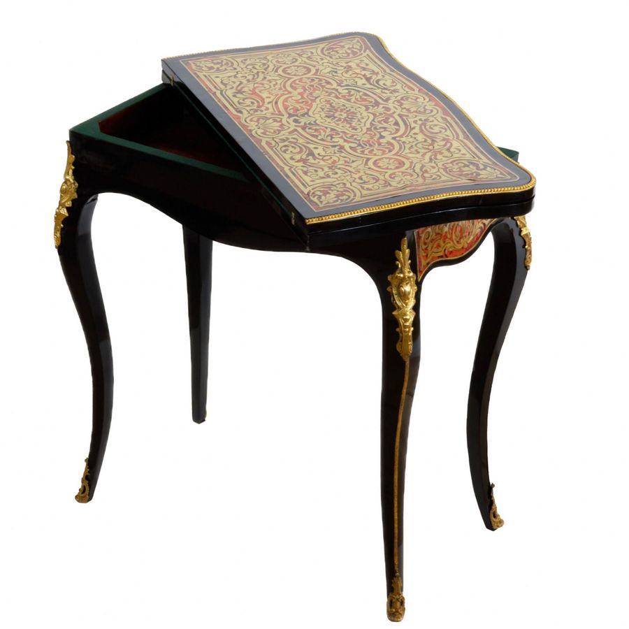 Antique Card table in Boulle style.