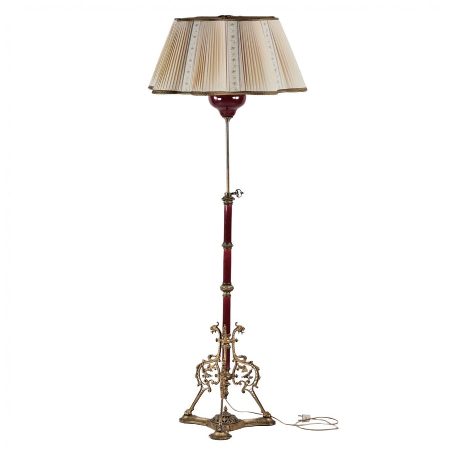 Antique Floor lamp in Art Nouveau style. turn of the 19th-20th centuries