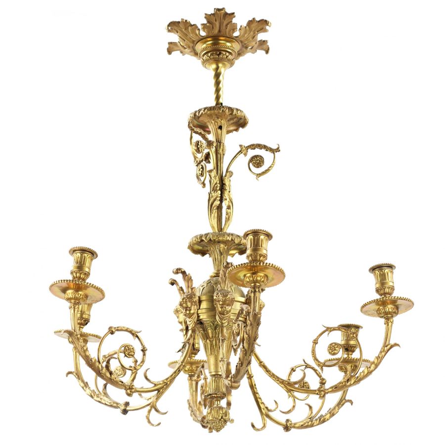 Antique Louis XVI style chandelier.