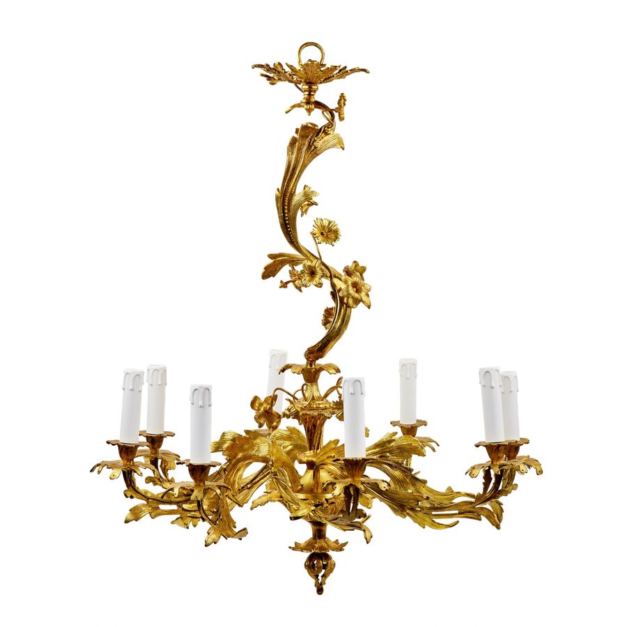 Rococo chandelier. End of the 19th century.