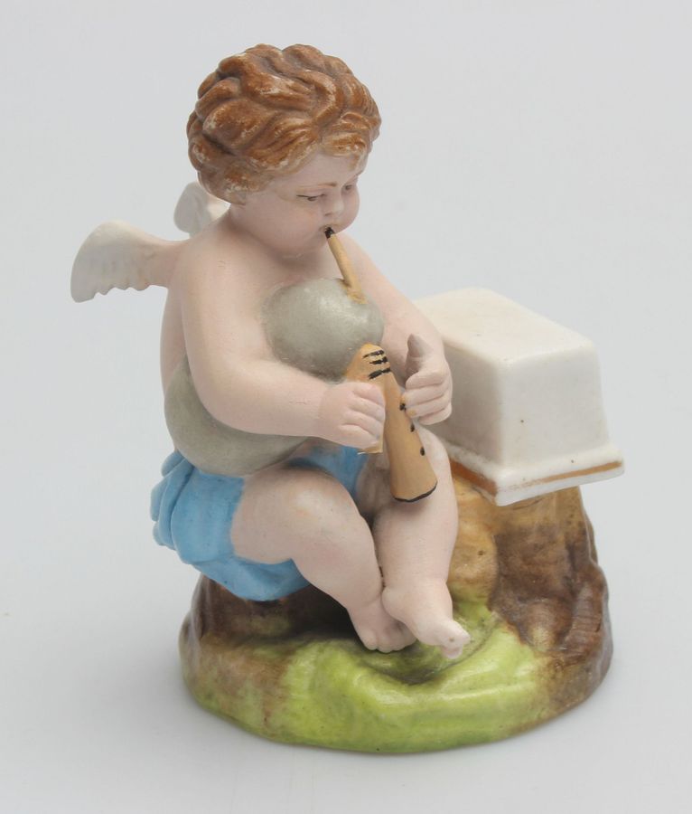 Antique Biscuit figurine Angel