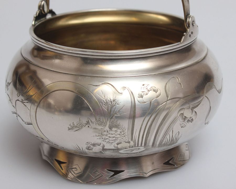 Antique Silver sugar bowl