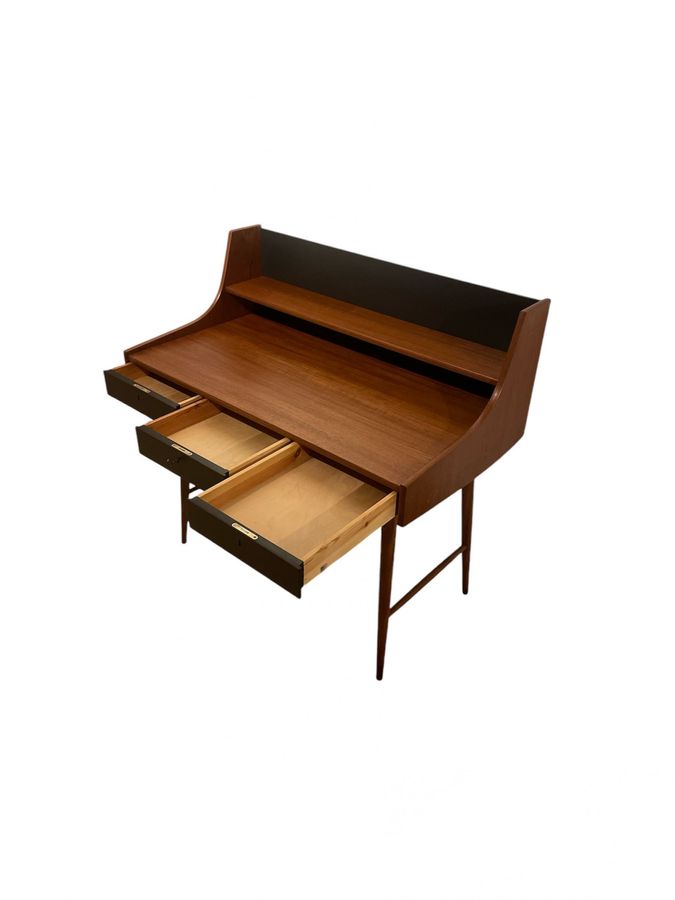 Antique A Ola-pulten writing desk, designed by John Texmon for Blindheim Møbelfabrikk, in production from approx 1957.