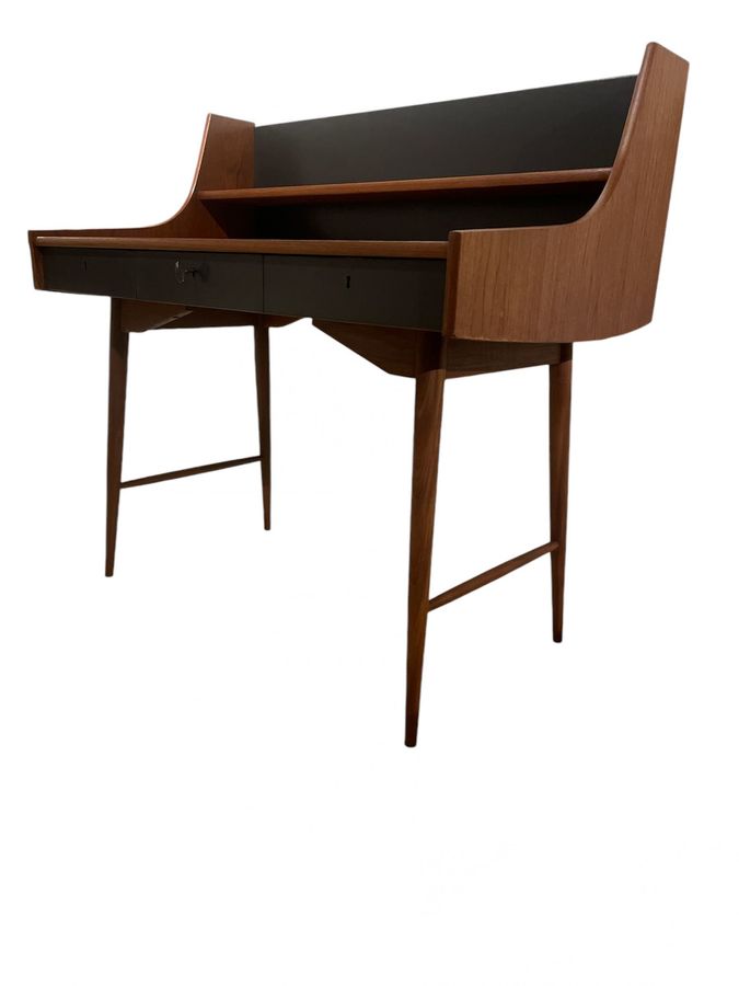 Antique A Ola-pulten writing desk, designed by John Texmon for Blindheim Møbelfabrikk, in production from approx 1957.