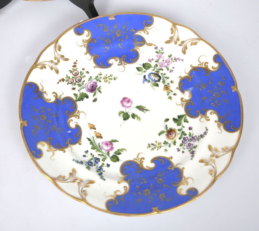 Antique Decorative porcelain plate Flowers