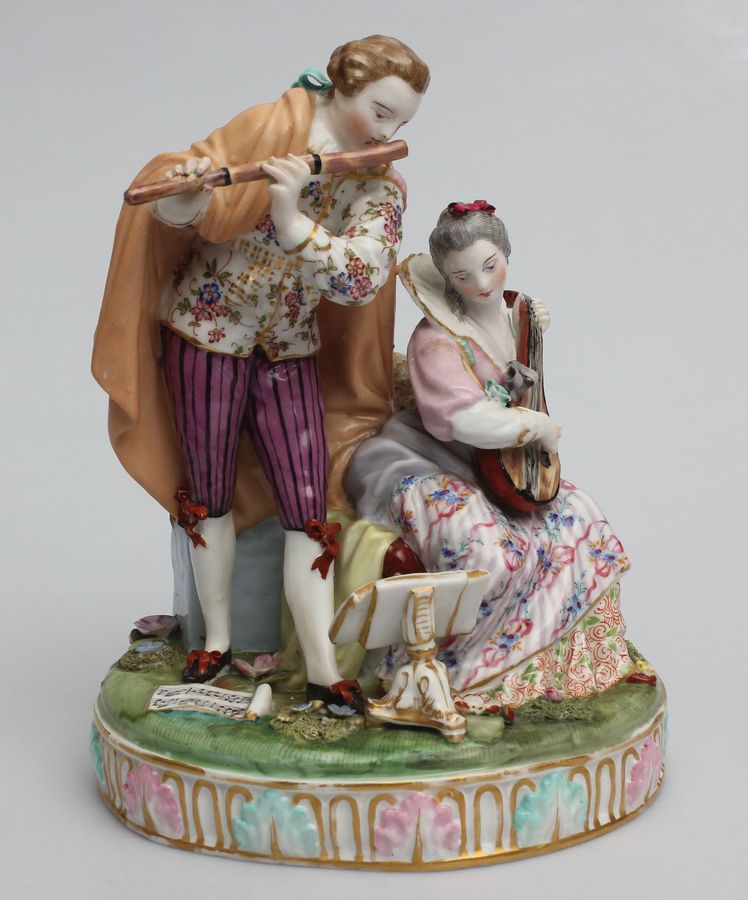 Antique Porcelain composition Musicians