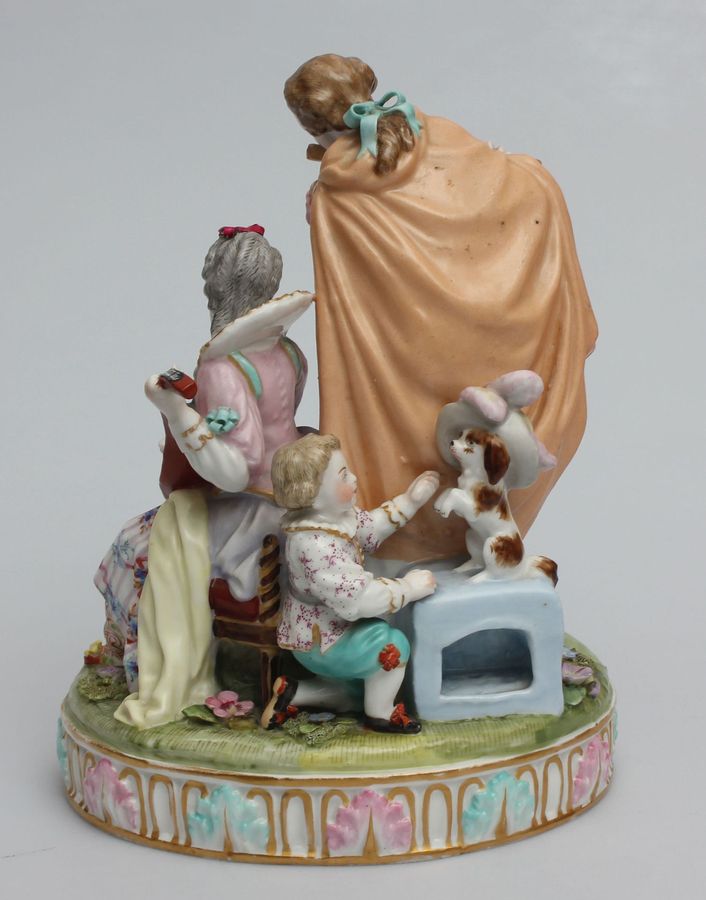 Antique Porcelain composition Musicians