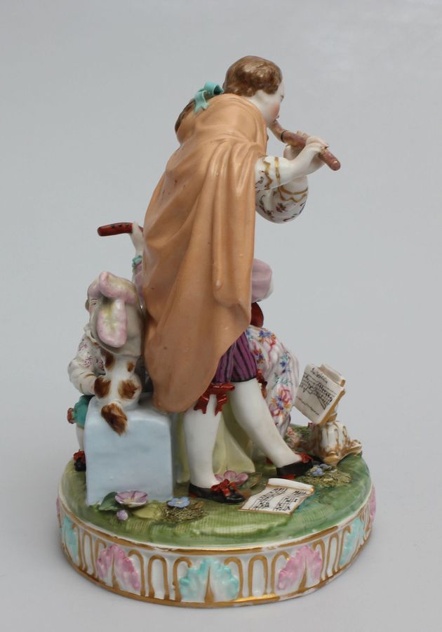 Antique Porcelain composition Musicians