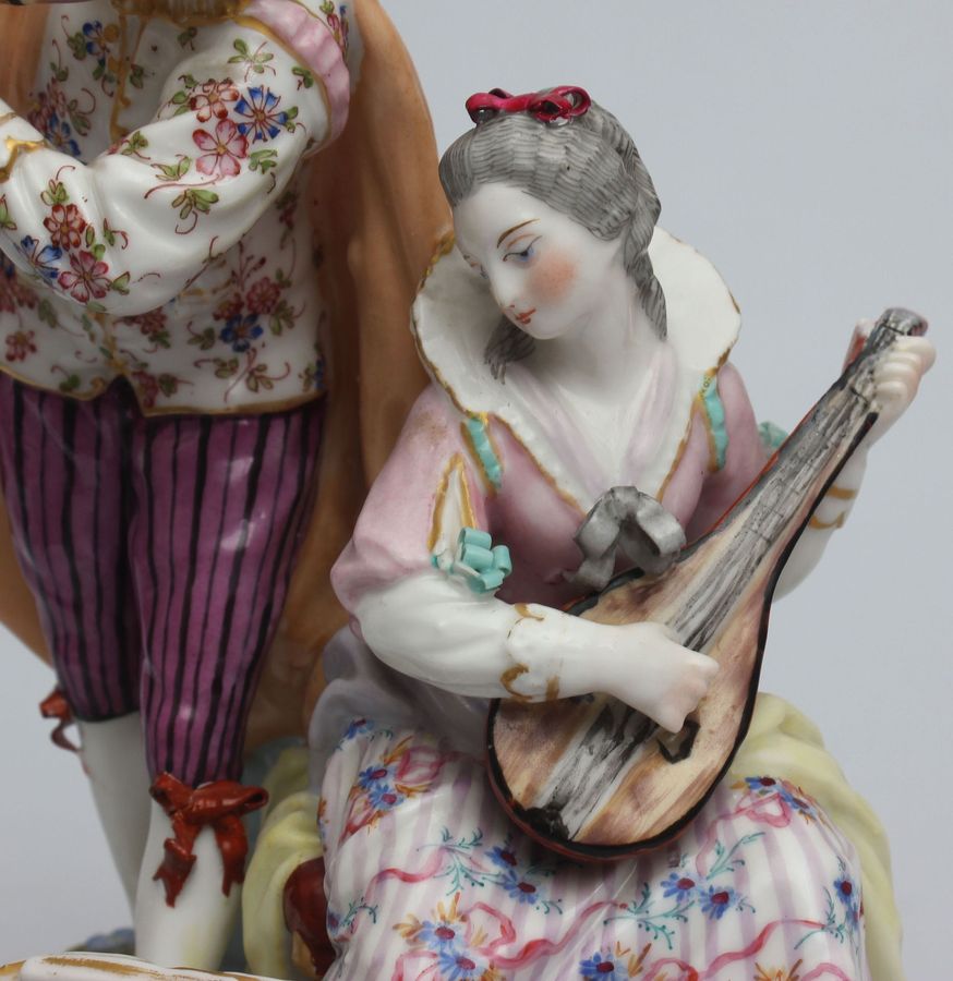 Antique Porcelain composition Musicians