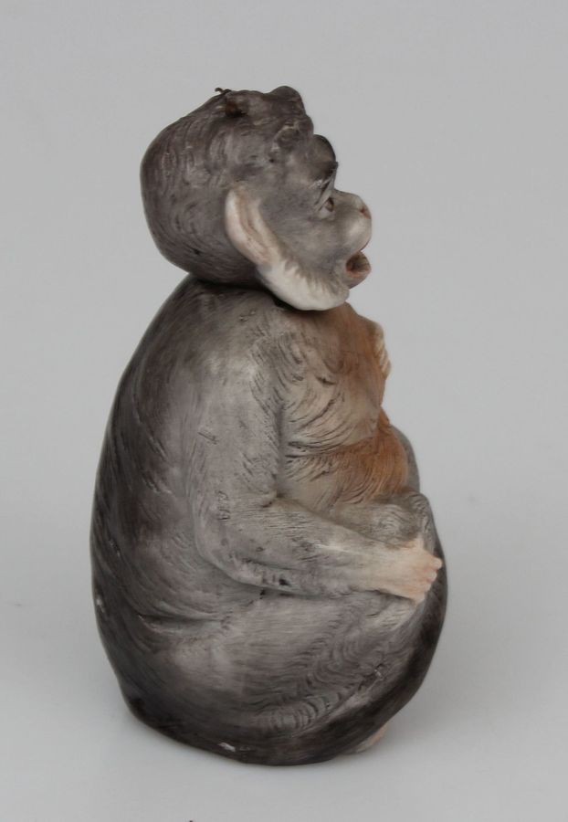 Antique Porcelain figurine Monkey with moving head