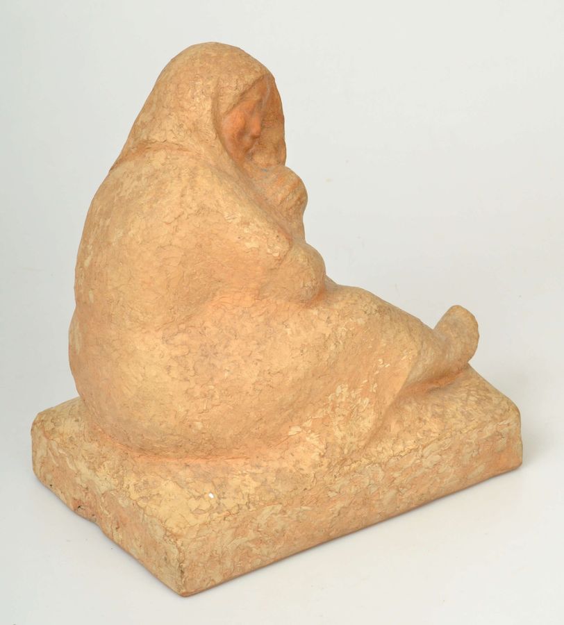 Antique Ceramic figure ``Motherhood``