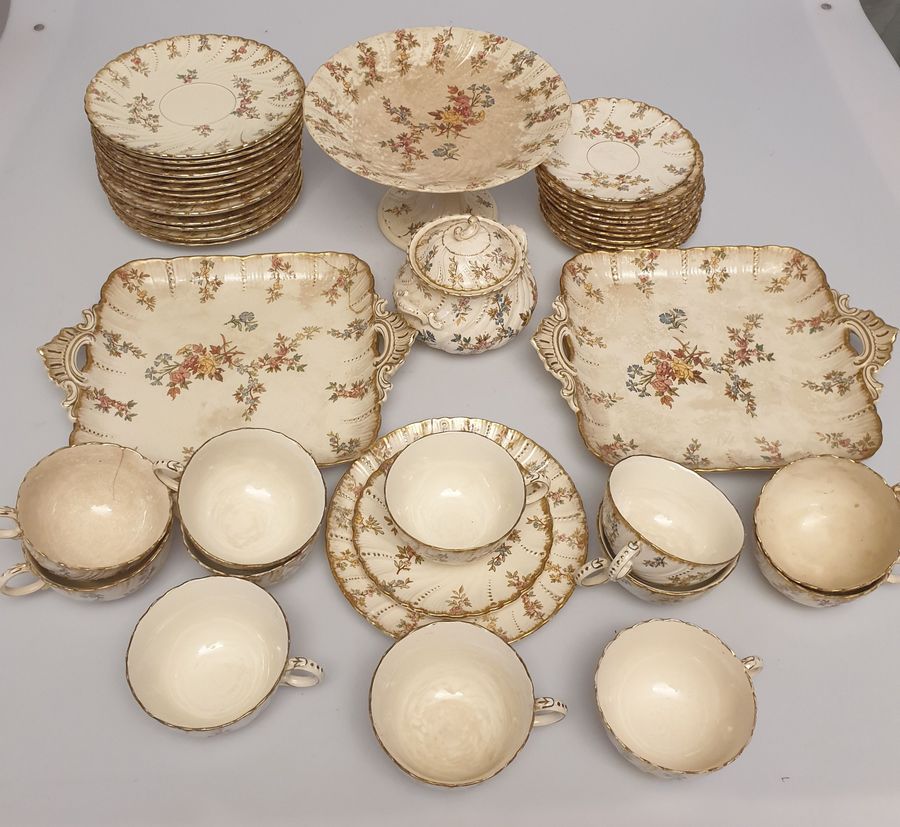 Antique French porcelain set