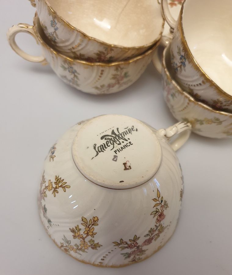 Antique French porcelain set