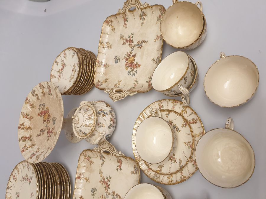 Antique French porcelain set