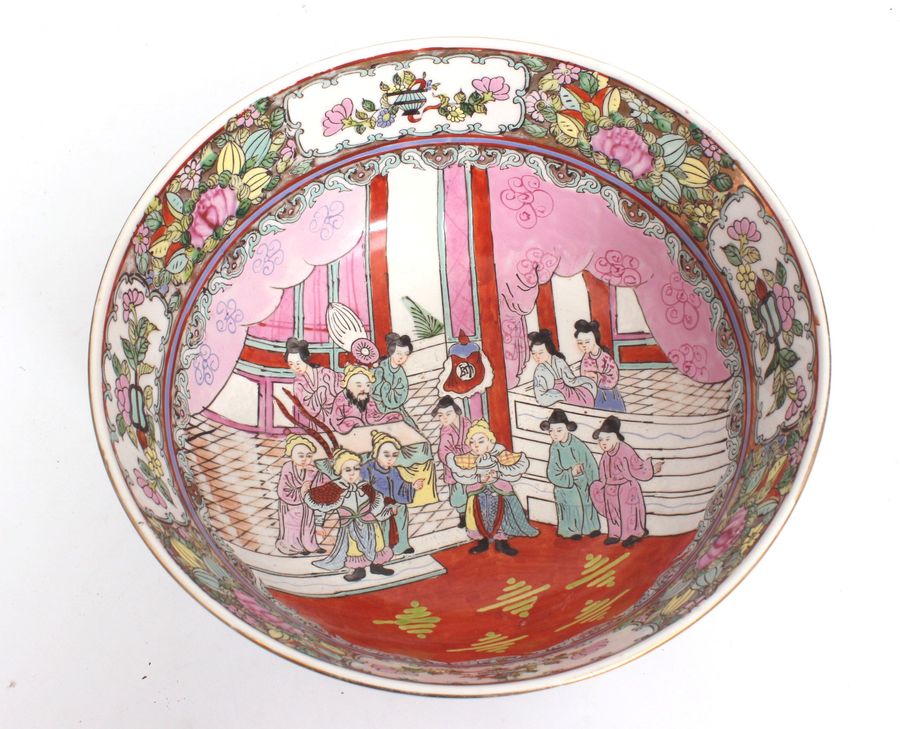 Antique Painted porcelain bowl