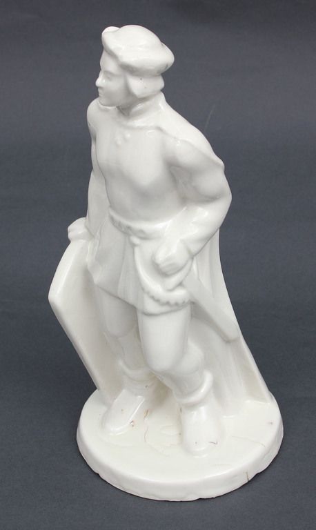 Antique Porcelain figure Lacplesis