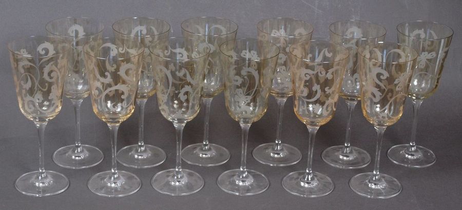 Antique Set of glasses 12 pcs