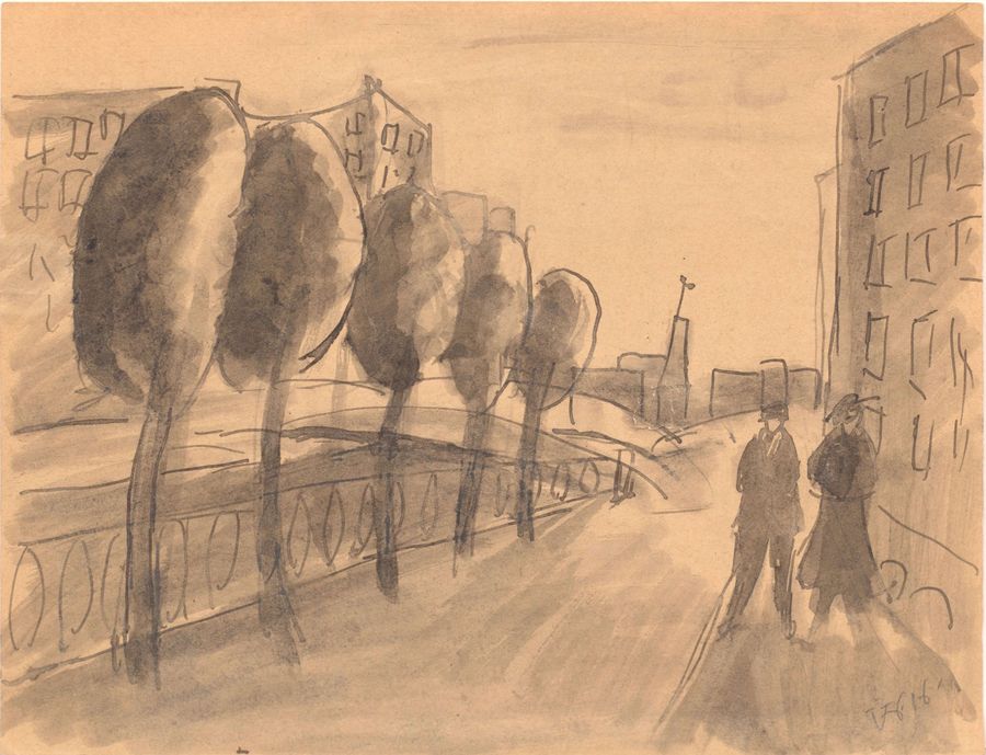 The street in Petrograd