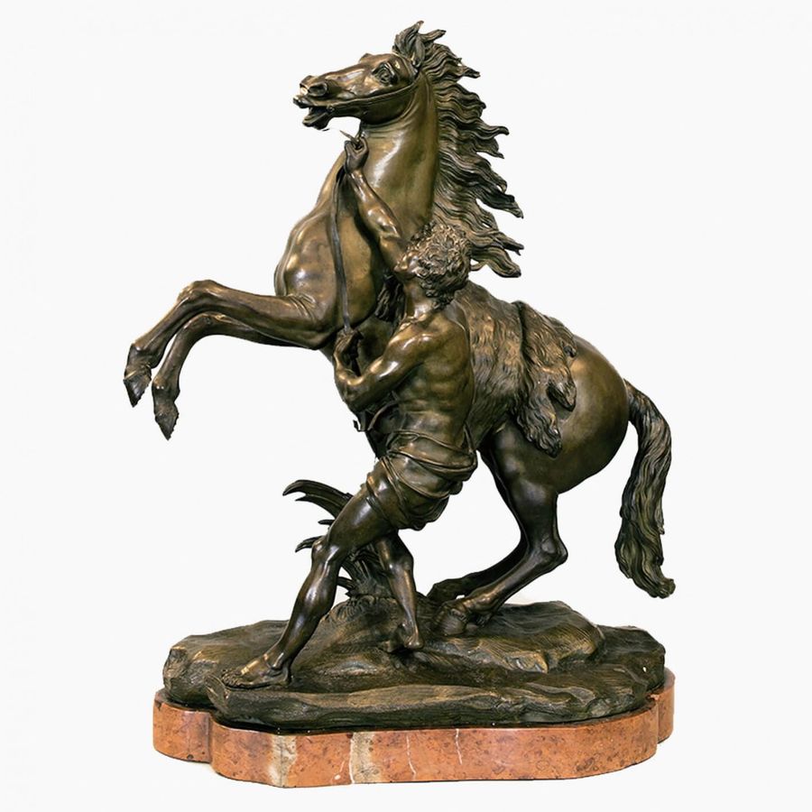 Antique Paired sculptures Horses Marley.