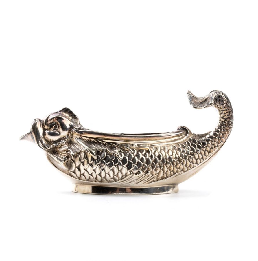 Antique Tiffany & Co. Silver Milk Jug in the Form of a Fish. 20th Century