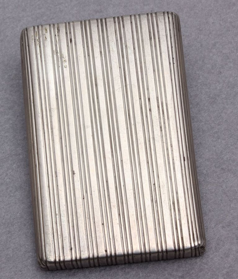 Antique Silver cigarette holder with gold inlays