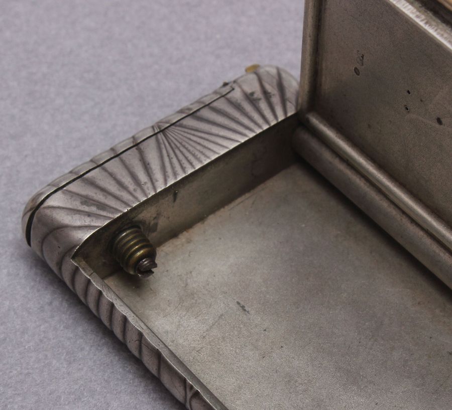 Antique Silver case with lighters