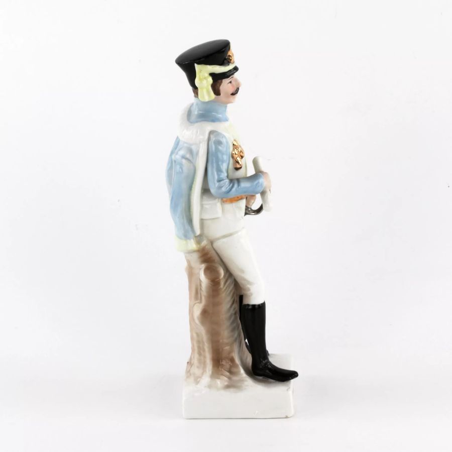 Antique Porcelain hussar during the Napoleonic wars.