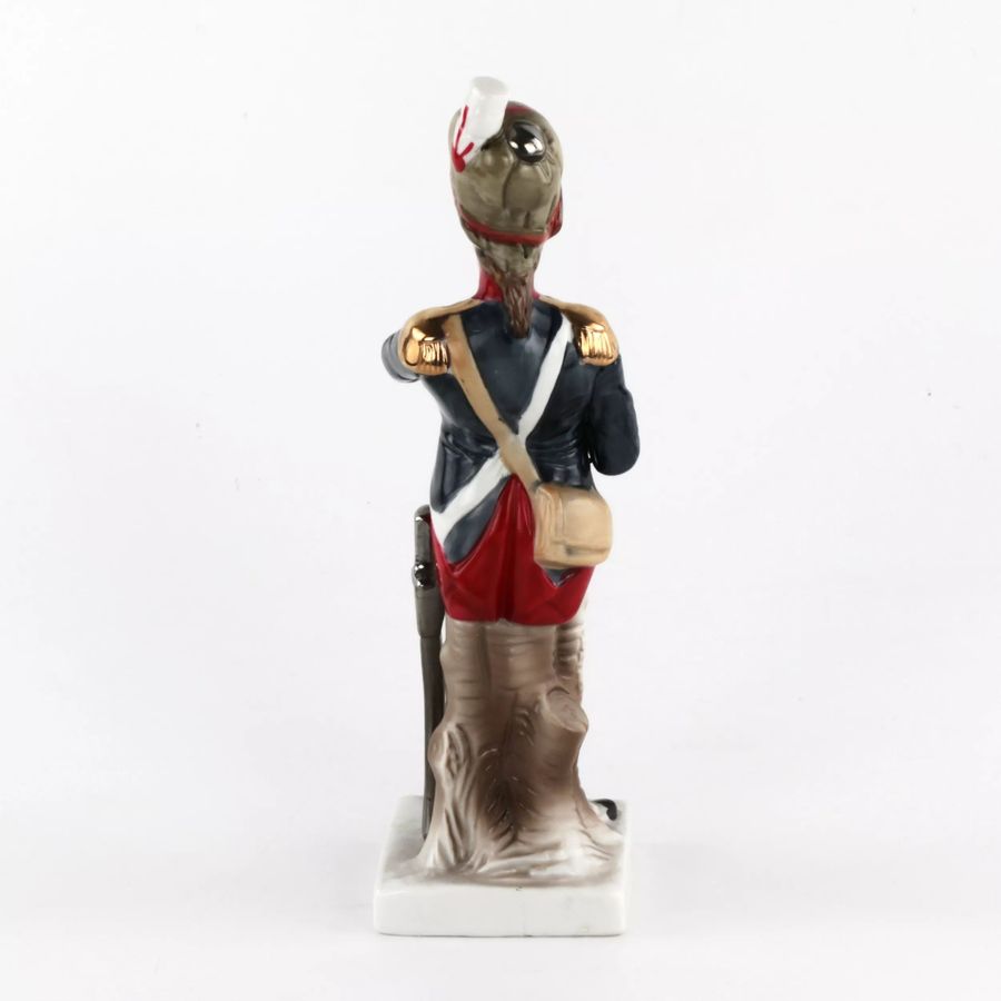 Antique Porcelain figurine Soldier Grenadier De La Garde. Germany