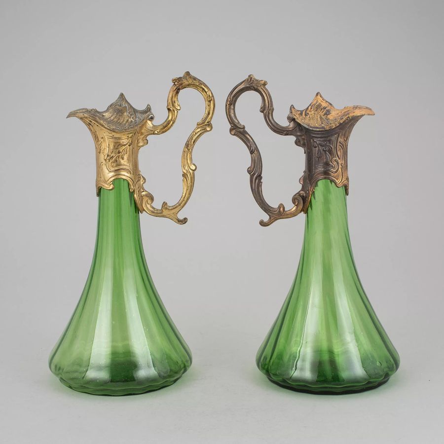 Antique Pair of jugs in Art Nouveau style.