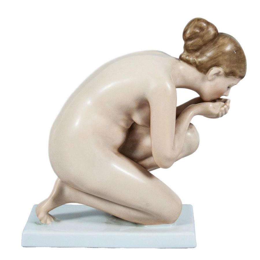 Antique Girl drinking water, Rosenthal