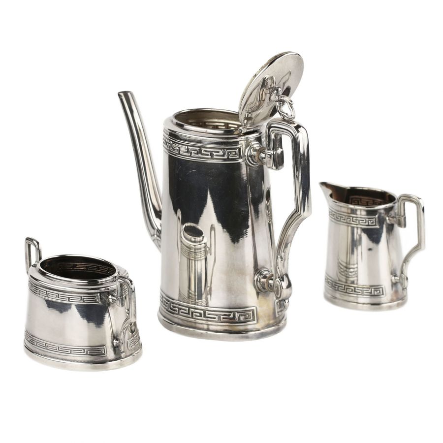 Antique Three-piece coffee set. AE&Co.