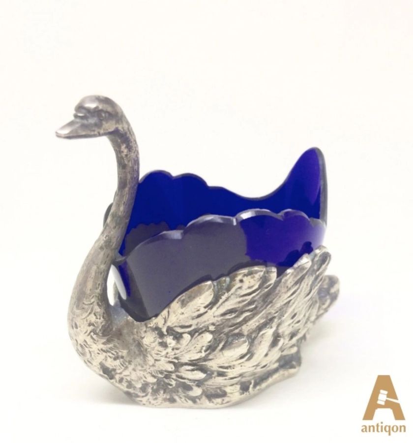 Antique Salt cellar Swan