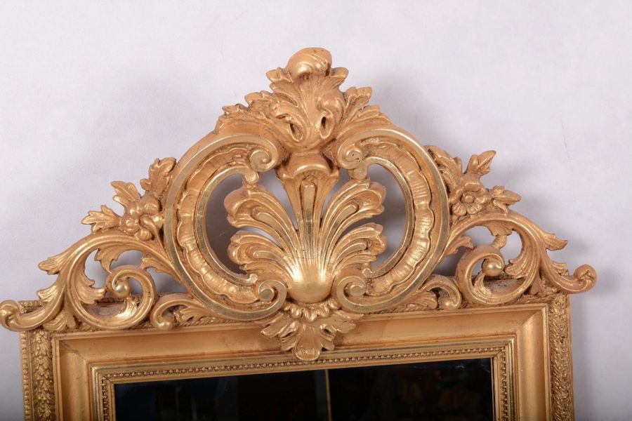 Antique Mirror with console in Neo Rococo style. France. early 20th century.