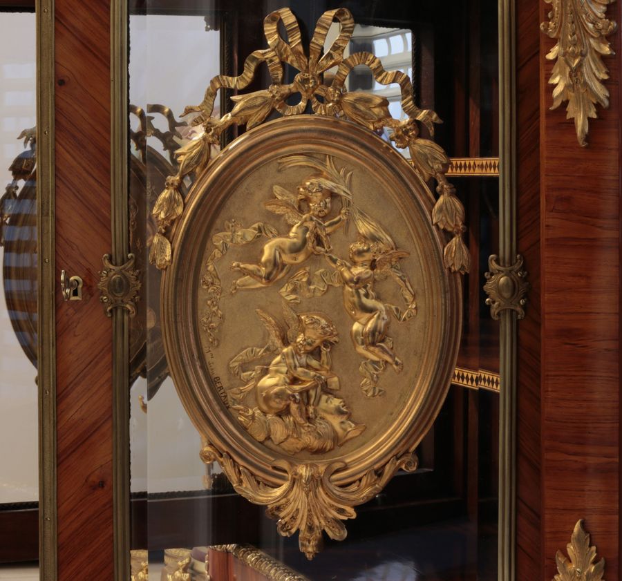 Antique Large chest of drawers in Louis XVI style. The end of the 19th century.