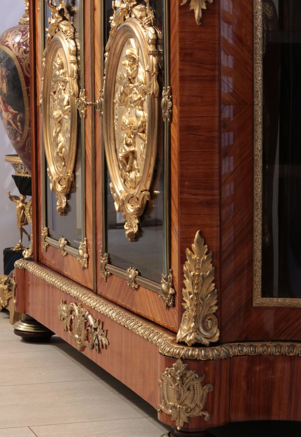 Antique Large chest of drawers in Louis XVI style. The end of the 19th century.