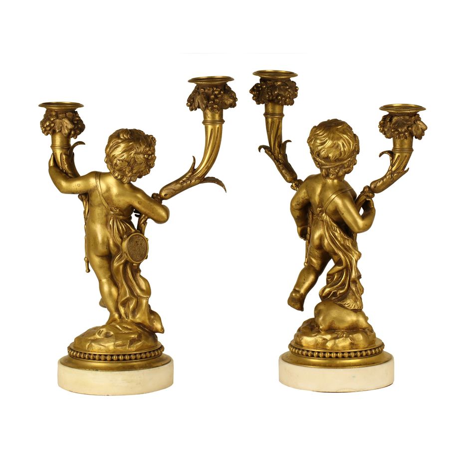 Antique Pair of candelabra